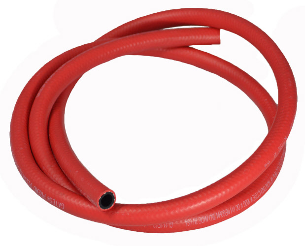 Multi Purpose Rubber Red Hose 3/8 Inch 9.525mm Ortac 300PSI Per Meter